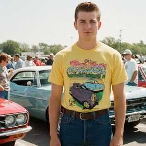 🏎️ Vintage 1994 Rod Run Thru The Garden Tee 🏎️